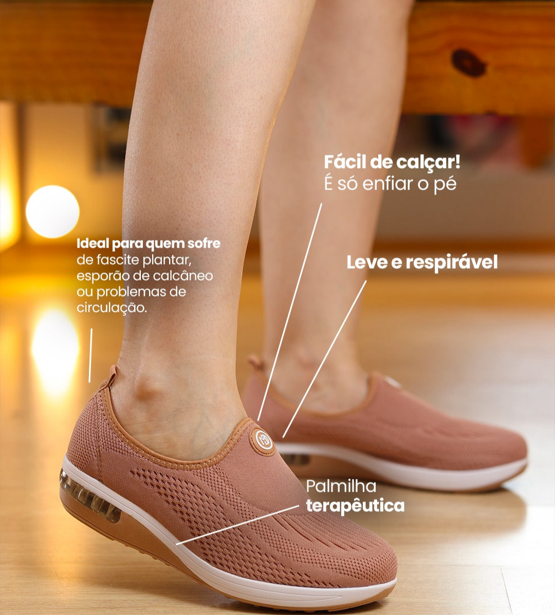 Tênis Ortopédico Milena- Impermeável