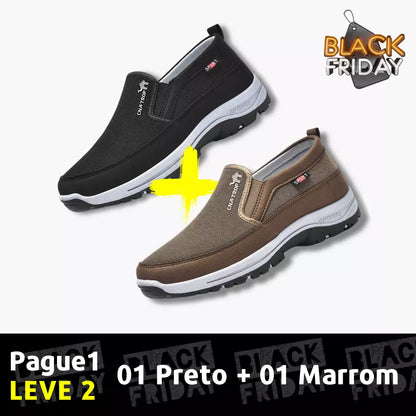 Oferta de Natal🎁🔥 Compre 1 Leve 2 Tênis Mocassim Ortopédico ConfortPlus 2025