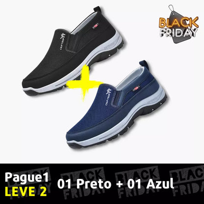 Oferta de Natal🎁🔥 Compre 1 Leve 2 Tênis Mocassim Ortopédico ConfortPlus 2025